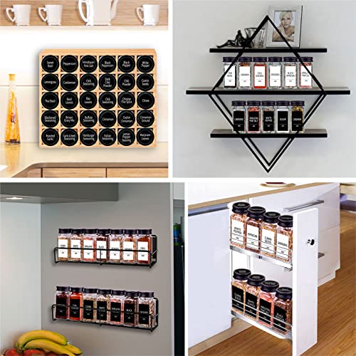 36 Pack Glass Spice Jars with Labels