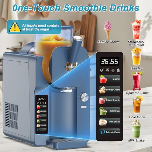 Ice Cream & Slushie Maker 70 oz (Navy Blue / 70 oz)