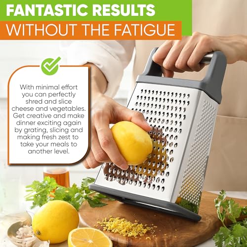 Stainless Steel XL Cheese Grater for Kitchen