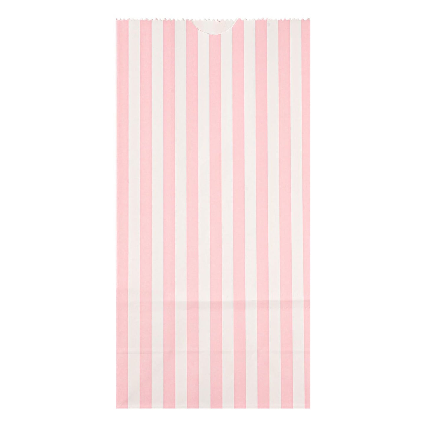 Pink And White Stripe Paper Bag (2 lb / Pink & White)