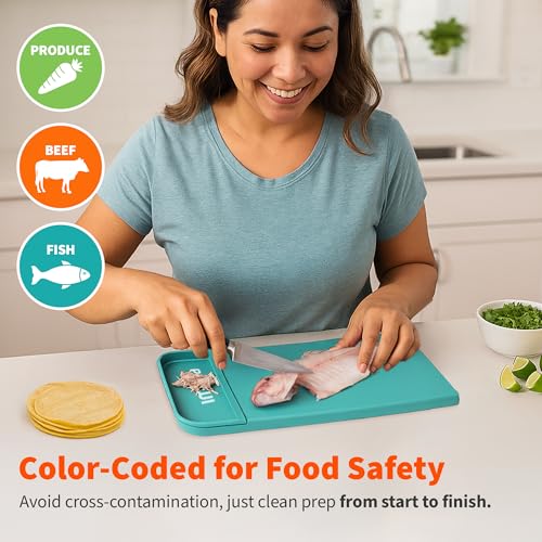 IMUSA Cutting Board Set (3PK W/Removable Tray)