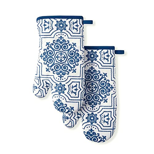 Strie Medallion Oven Mitt 2 (7"x13" / Strie Medallion)