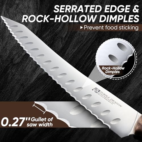 Bread Knife Serrated Knives for Homemade Bread Sourdough