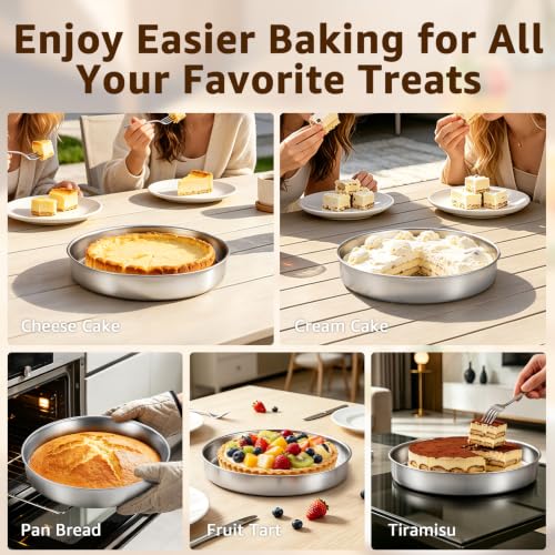 8 Inch Round Cake Pan Set of 2 (8 Inch × 2)