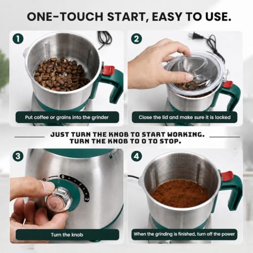 Electric Spice and Nut Grinders (Green)