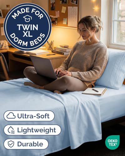 Twin XL 3 Piece Sheet Set (24 - Sky Blue / Twin XL)