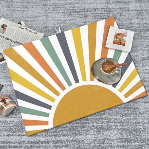 Sunshine Dish Drying Mat 18x24 for Kitchen Counter (24" x 18")