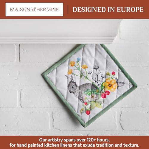 Pot Holders 100% Cotton Potholders (035 - Printemps / 8" x 8" (Pot Holder Pack of 1))