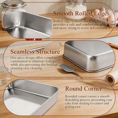 Stainless Steel Baking Pan Set (2 Count)