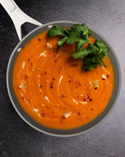 2.5 QT Ceramic Enamel Saucepan with Lid (2.5 QT Grey)
