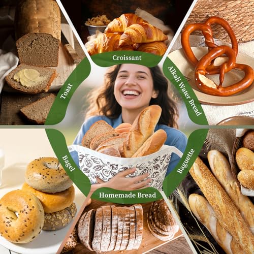 Reusable Beeswax Bread Bags (Bread pattern)