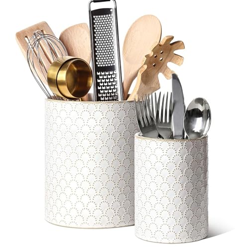 Kitchen Utensil Holder for Countertop (Fireworks(S+L))