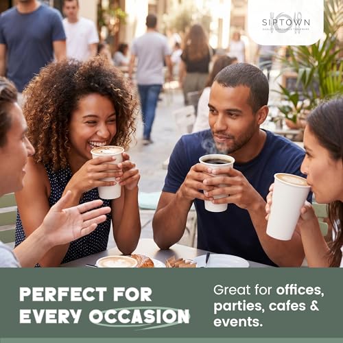 Paper Cups 20 oz 500 Pack for Coffee & Tea 20 oz Made in USA (20oz - 500 Count)