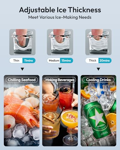 Under Counter Ice Maker with Drain Pump