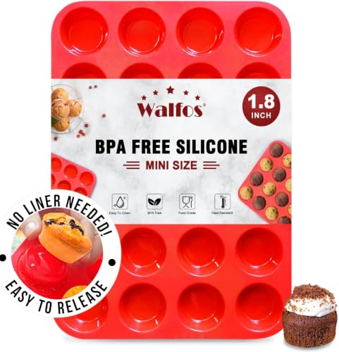 Mini Silicone Muffin Pan (1 Pc: 24 Cups, Mini)