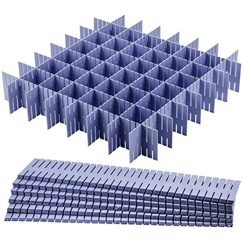 40Pcs Grid Drawer Dividers (Blue)
