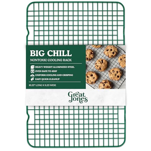Non Stick Wire Cooling Rack (Big Chill (16.9" x 11.4") / Broccoli)