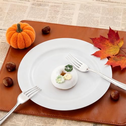 60PCS White Plastic Plates (60 Count)
