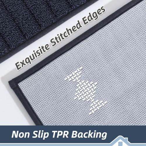 Kitchen Rugs Non Slip Washable 2PCS (10.83 Sq Ft)
