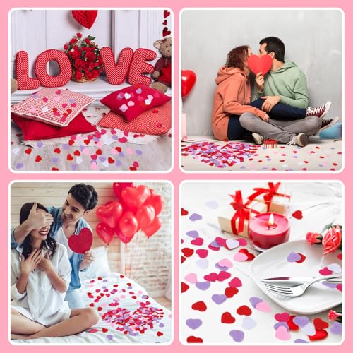 Valentine's Day Felt Hearts Confetti Heart Decorations Confetti