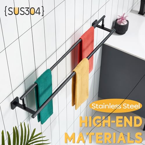 Bathroom Towel Bars 36 (Matte Black / 36-Inch)