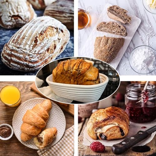 Banneton Bread Proofing Basket 2 Pack 10 In Oval Sourdough Proofing Basket