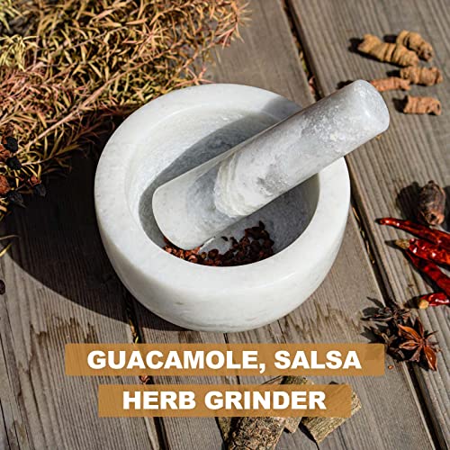 Marble Mortar and Pestle Set