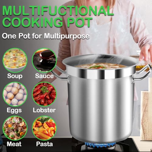 35 Quart Commercial Grade Large Stock Pot