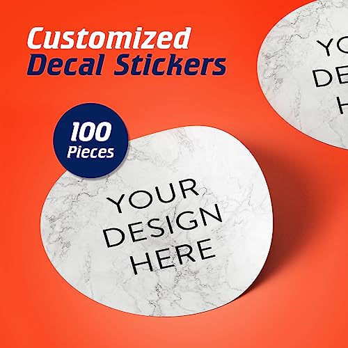 100 Custom Vinyl Stickers (100 Count)