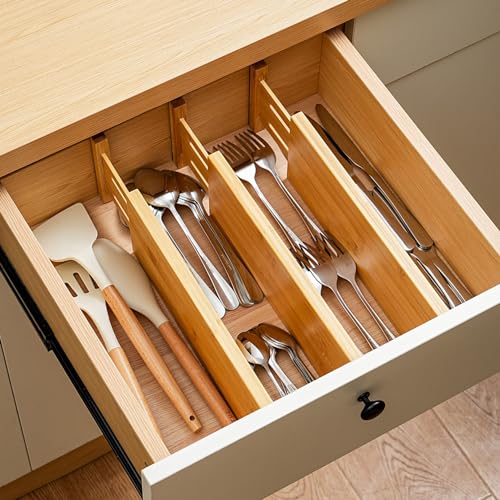 Dresser Drawer Organizers 6 Pack (For 17-22in deep drawers inner size)
