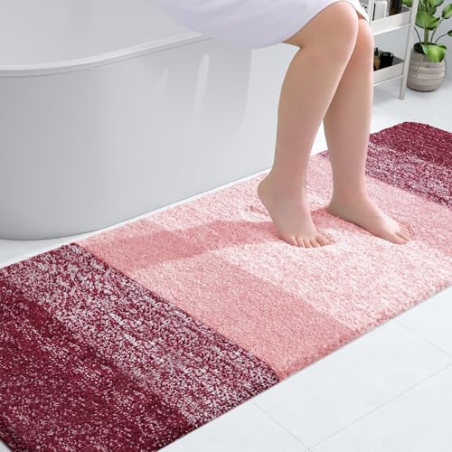 Bathroom Runner Rug 70x24 (70" X 24" / Red)
