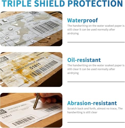 4x6 Blank Direct Thermal Shipping Labels for Zebra 2844 Zp (4000 Count)