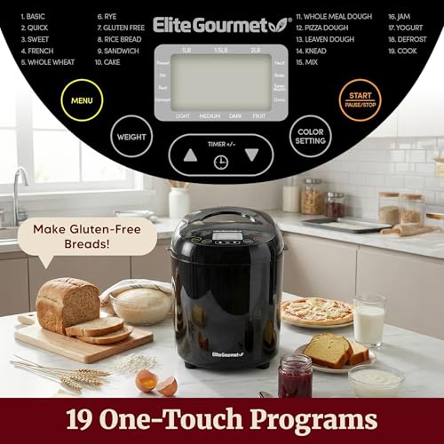 2 Lb Programmable Bread Maker (Black)