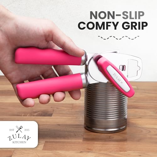 Heavy Duty Stainless Steel Can Opener Manual with Bottle Opener
