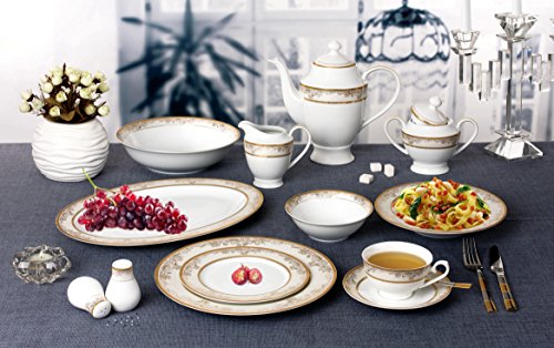 57 Piece 'Chloe' Bone China Dinnerware Set