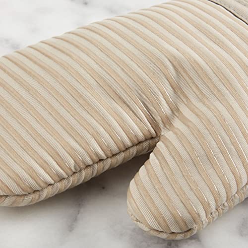 Quilted Cotton Terry Cloth Oven Mitt (Milkshake Tan)