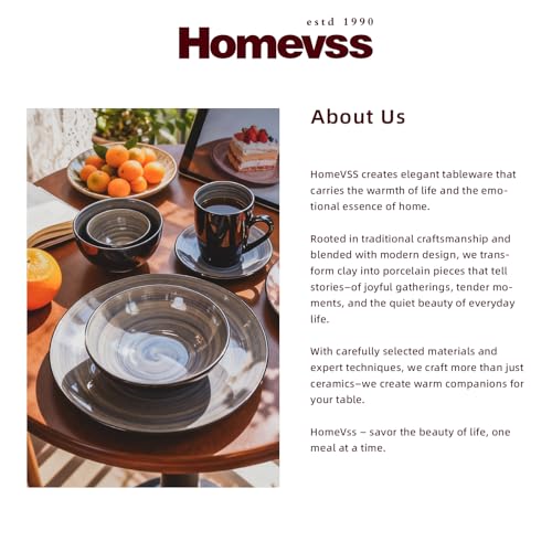HomeVss Stoneware Sonoma Dinnerware Set