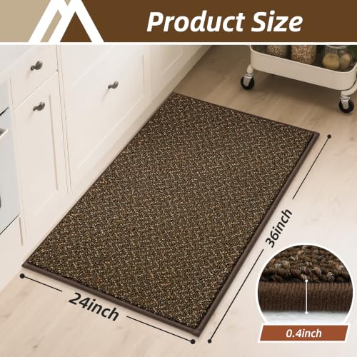 Kitchen Rugs Non (Brown / 24"X 36")