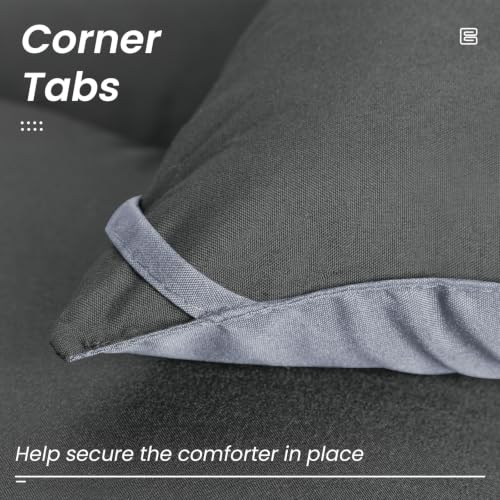 All Season King Size Bed Comforter (Dark Grey/Light Grey / King（90*102）)