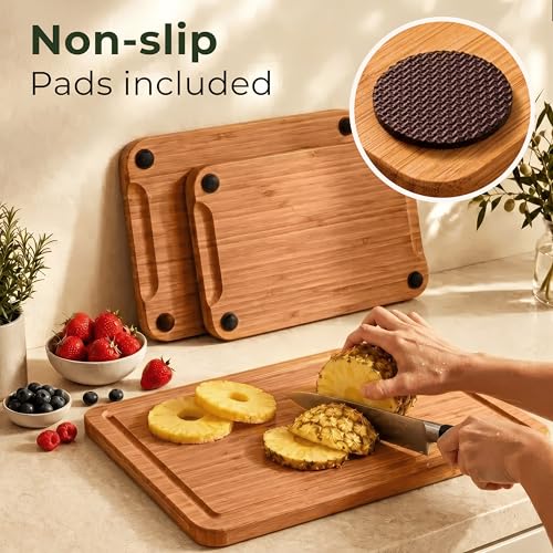 Wooden Cutting Board Set of 3