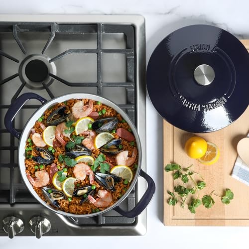 Gatwick 7 QT Enamel Cast Iron Dutch Oven (Navy Blue / 7-Quart)