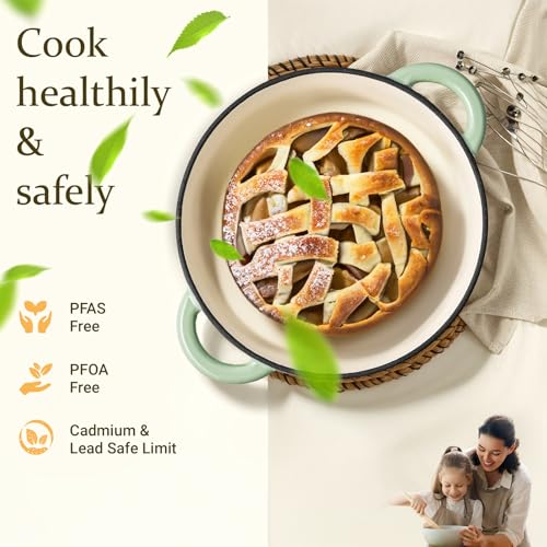 Enameled Cast Iron Dutch Oven (5.5 Quart / Verdant)