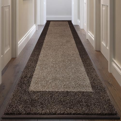 Runner Rug 32" x 144" for Hallway (Brown / 32" X 144")