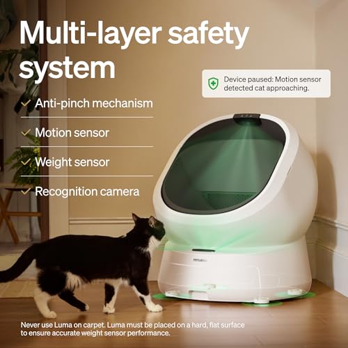 Automatic Litter Box with AI (White / Luma Cat Litter Box)