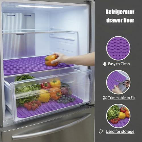 Silicone Dish Drying Mat (Purple / 16"L x 12"W)
