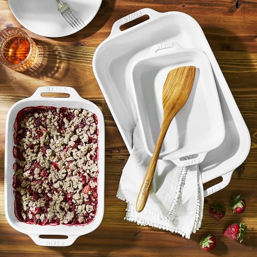 Ceramic 3 pc Rectangular Baking Dish Set (3-pc / White)