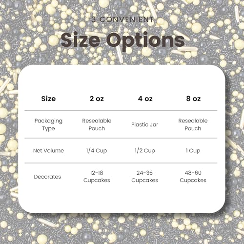 Black Gold Sprinkle Mix (Black, Gold)