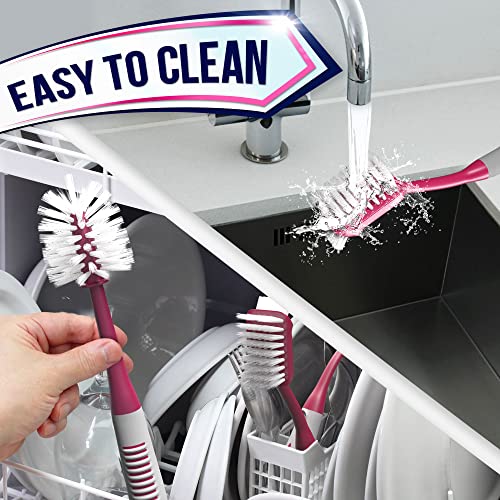 Dish Brush Set of 4 (Red)