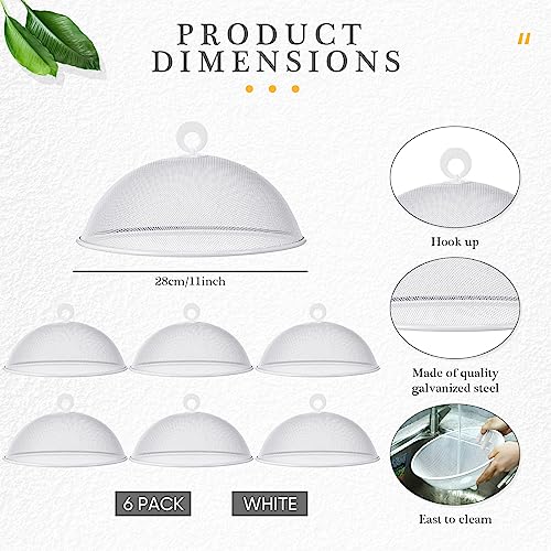 6 Pcs Metal Mesh Food Cover Outdoor Food Tents