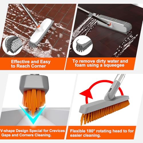Floor Scrub Brush & V (Orange-2)